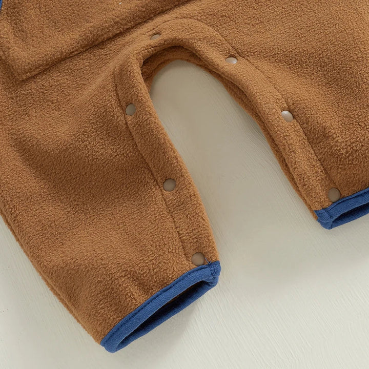 Barboteuse Douillette pour Tout-Petits en Peluche Chaude avec Manches Longues et Poches – Confort Automne/Hiver 5