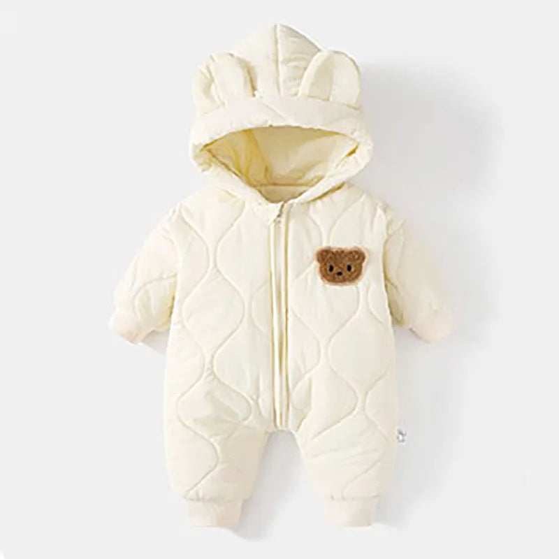 Barboteuse d'Hiver pour Tout-Petit avec Motif d'Ours en Peluche – Confort et Chaleur 8