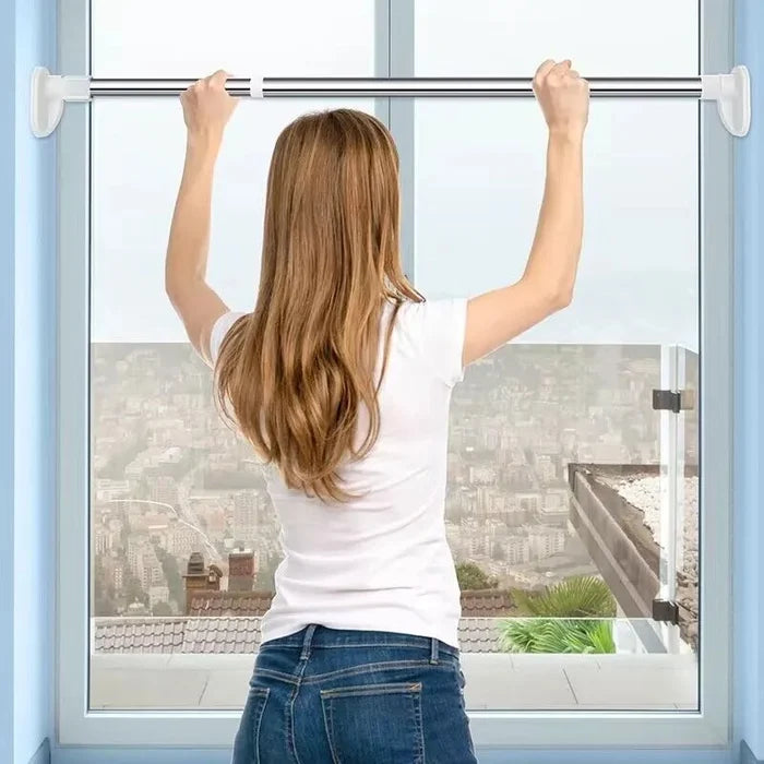 Barre de Tension Réglable StretchBar - Support Extensible pour Rideaux et Vêtements 2