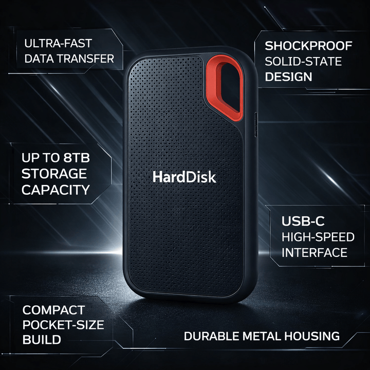 External Hard Drive Portable Solid State Storage Device