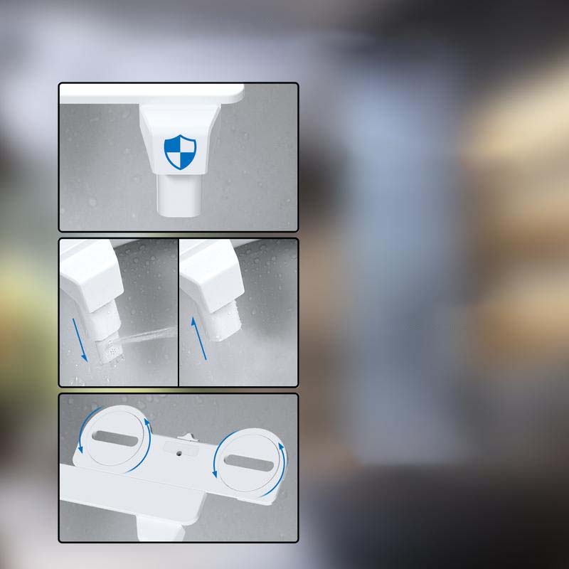 Bidet Compact avec Nettoyage Personnalisable pour Salle de Bain – Installation Facile et Buses Doubles pour Hygiène Optimale 4