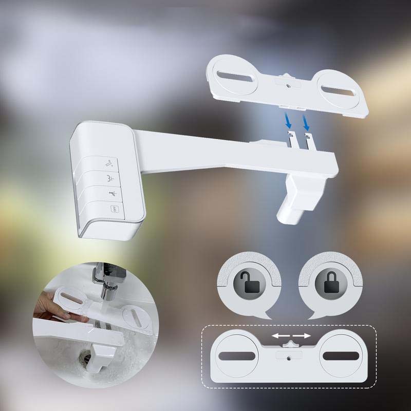 Bidet Compact avec Nettoyage Personnalisable pour Salle de Bain – Installation Facile et Buses Doubles pour Hygiène Optimale 5