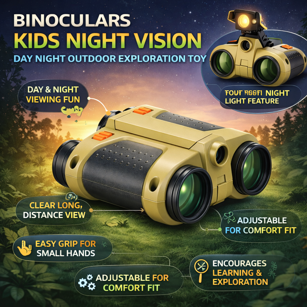 Binoculars Kids Night Vision Day Night Outdoor Exploration Toy
