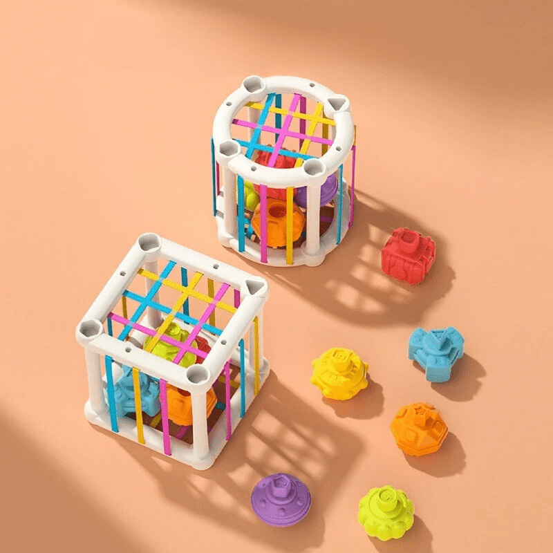 Blocs en Bois Montessori - Jouet Éducatif pour Enfants de 0 à 12 Mois - Développement des Couleurs et des Formes 2