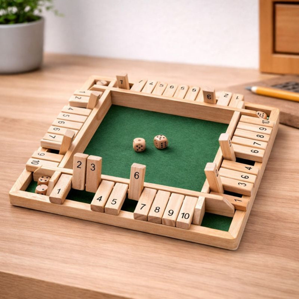 Gioco da tavolo in legno per l'apprendimento della matematica in famiglia