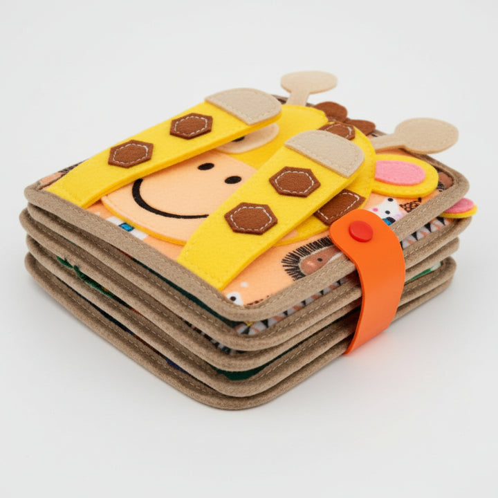 Busy Board Book Toddler Montessori Sensory Activity Learning Toy