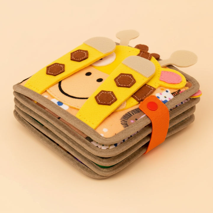 Busy Board Book Toddler Montessori Sensory Activity Learning Toy