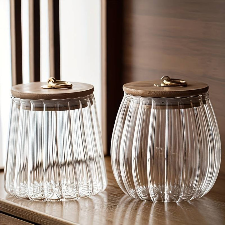 Bocaux Conservation Verre Transparent 750 ml avec Couvercle Hermétique pour Cuisine Élégante et Organisation Facile 1