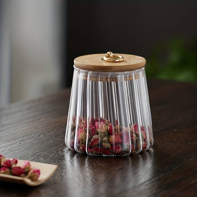 Bocaux Conservation Verre Transparent 750 ml avec Couvercle Hermétique pour Cuisine Élégante et Organisation Facile 6