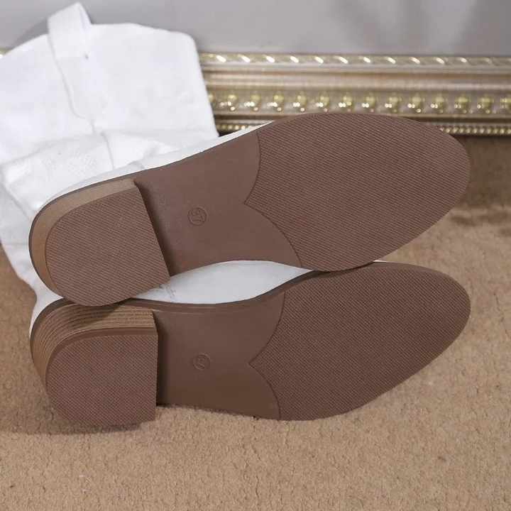 Bottes Cowboy Femme en Denim Bleu avec Broderie – Élégantes et Confortables pour Toutes Occasions 5