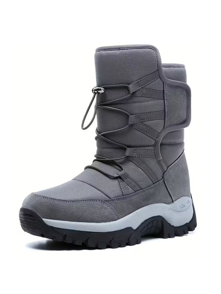 Bottes d'hiver imperméables pour hommes avec semelle antidérapante - Chaudes et confortables pour les promenades hivernales 4