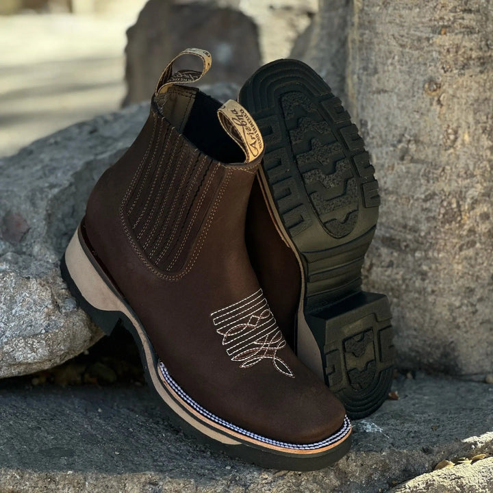 Bottes de Cowboy Unisexes en Cuir - Bottes Western Femme et Homme Classiques, Confort Ergonomique, Style Authentique 3