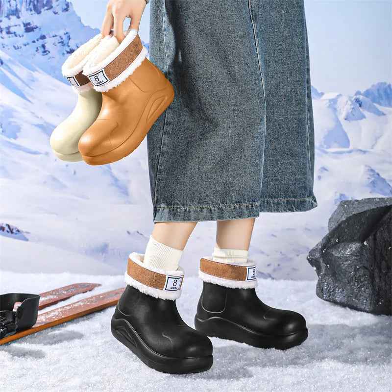 Bottes de Neige Femme Imperméables et Isolées – Confort Optimal en Hiver, Semelle Antidérapante, Design Élégant 2