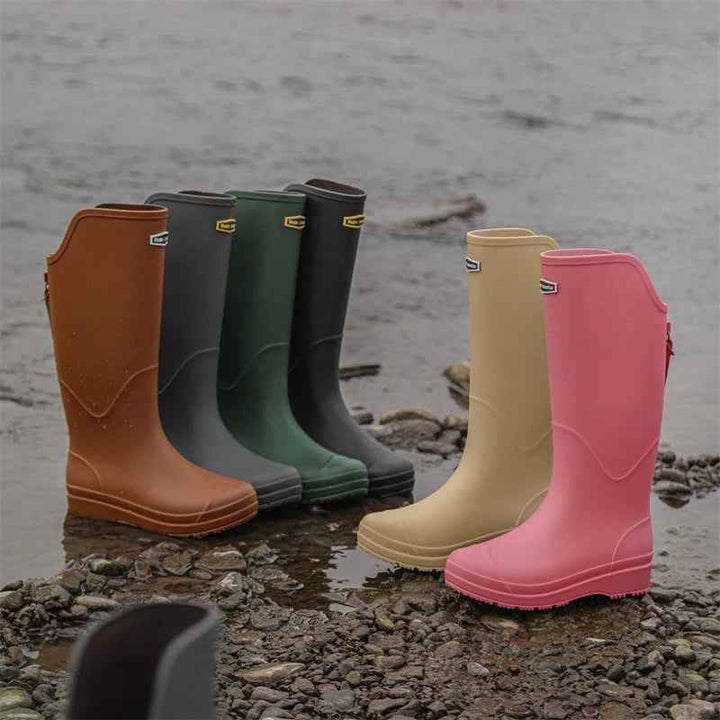 Bottes de Pluie Femme Imperméables en Caoutchouc Hautes – Confort et Style pour Activités Extérieures 1