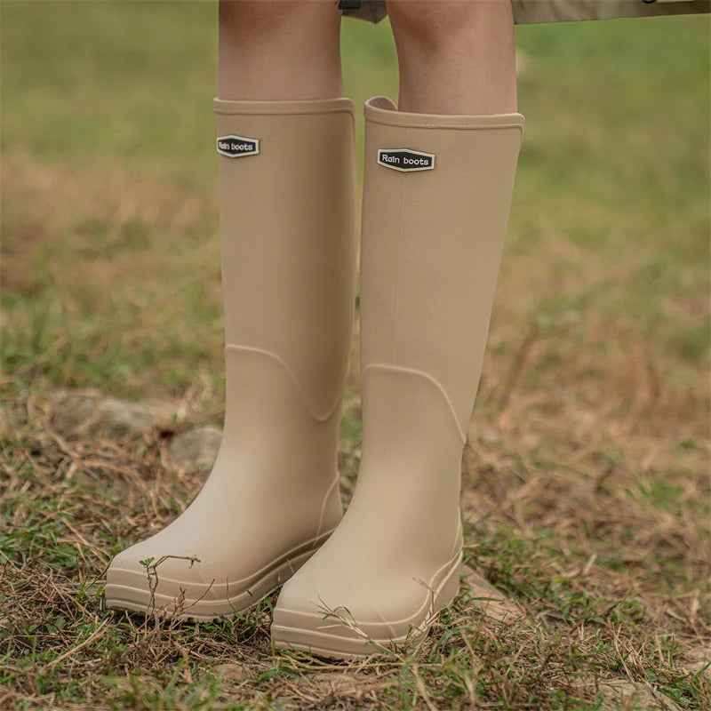 Bottes de Pluie Femme Imperméables en Caoutchouc Hautes – Confort et Style pour Activités Extérieures 2