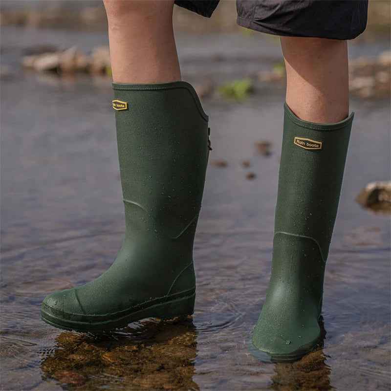 Bottes de Pluie Femme Imperméables en Caoutchouc Hautes – Confort et Style pour Activités Extérieures 4