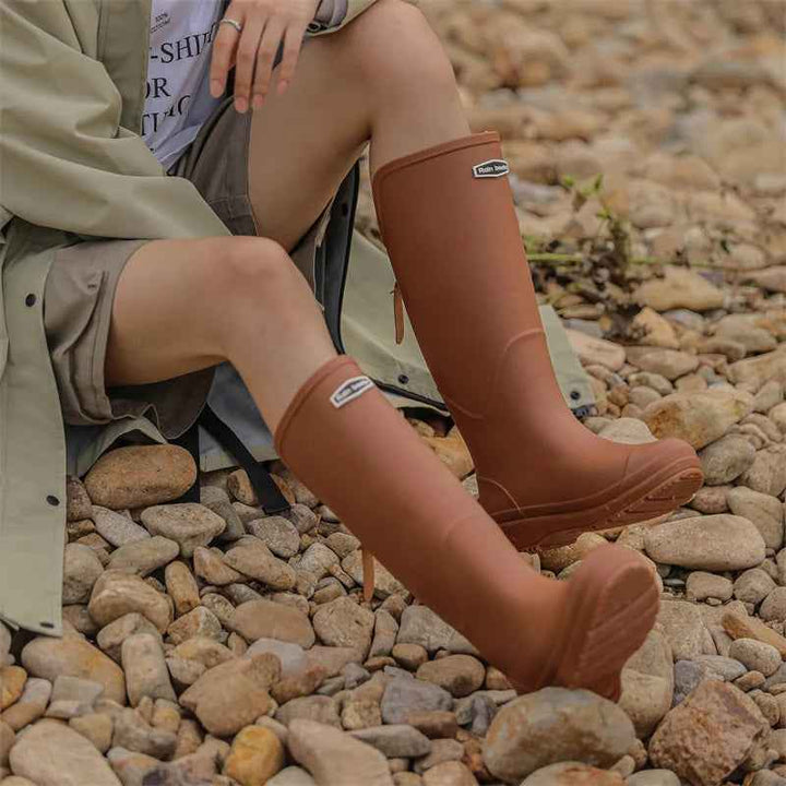 Bottes de Pluie Femme Imperméables en Caoutchouc Hautes – Confort et Style pour Activités Extérieures 5
