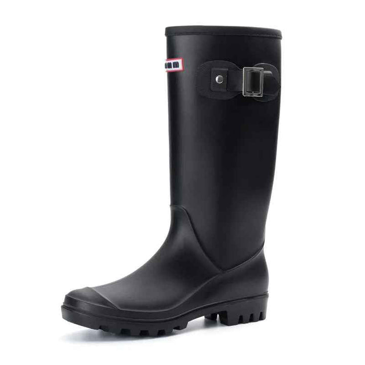 Bottes de Pluie Femme Imperméables en Caoutchouc avec Doublure en Fausse Fourrure – Confort et Élégance, Semelle Antidérapante 6