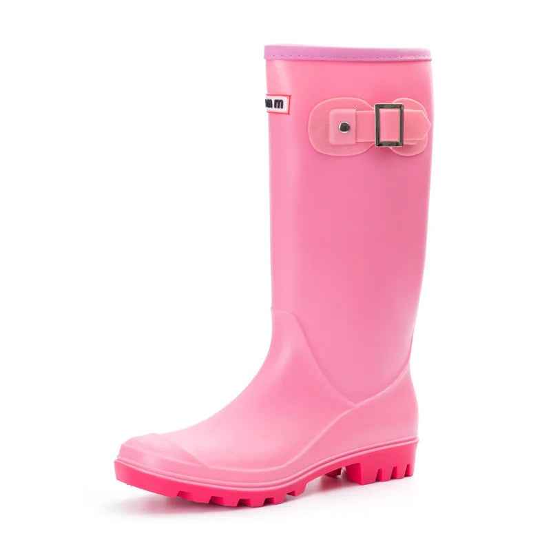 Bottes de Pluie Femme Imperméables en Caoutchouc avec Doublure en Fausse Fourrure – Confort et Élégance, Semelle Antidérapante 8