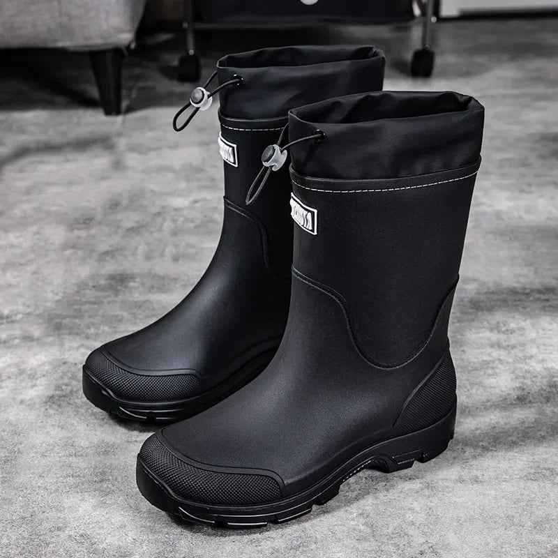 Bottes de Pluie Femme Mi-Mollet Imperméables et Antidérapantes en Caoutchouc – Confort Léger et Adhérence Optimale 5