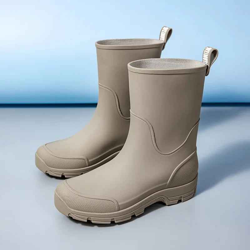 Bottes de Pluie Femme Mi-Mollet Imperméables et Antidérapantes en Caoutchouc – Confort Léger et Adhérence Optimale 7