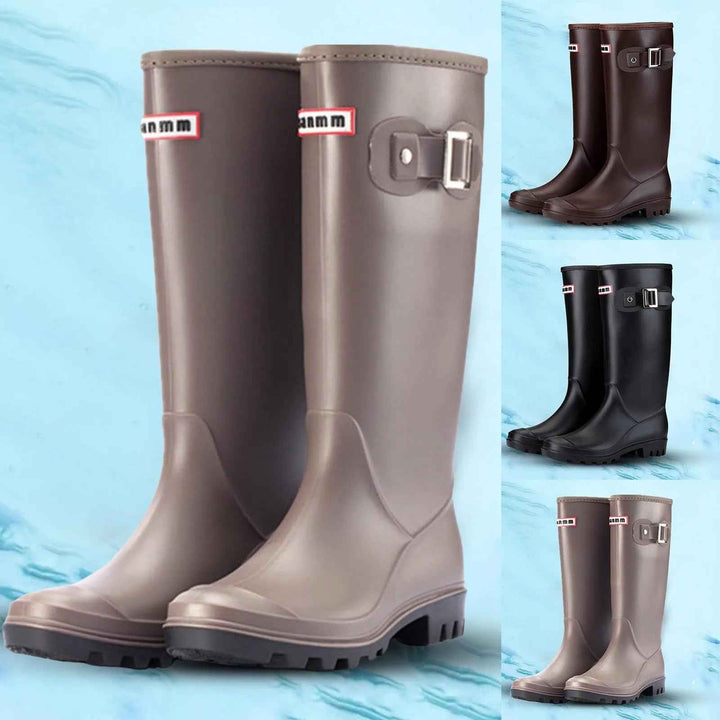 Bottes de Pluie Hautes Imperméables en Caoutchouc pour Femmes – Élégantes et Pratiques 3