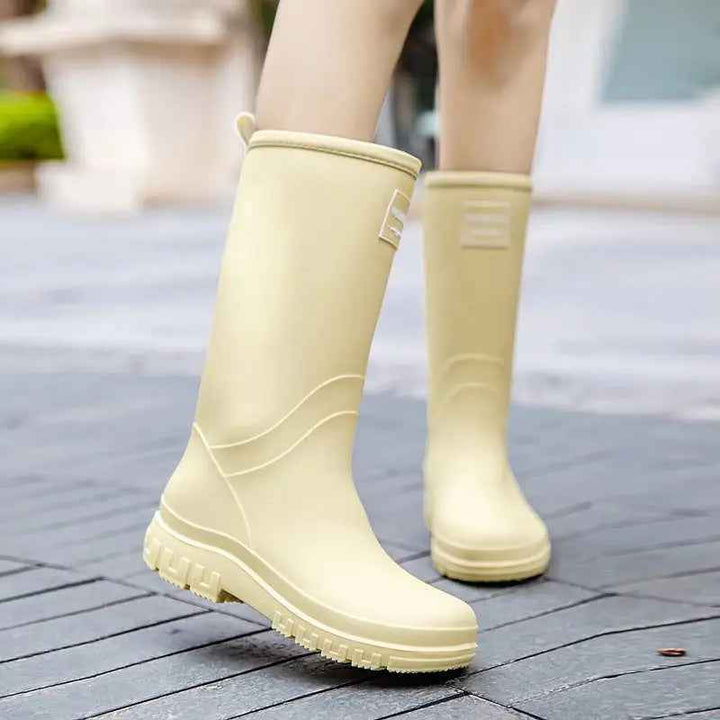 Bottes de Pluie Mi-Mollet Imperméables pour Femmes avec Doublure Douce – Confort et Sécurité 1