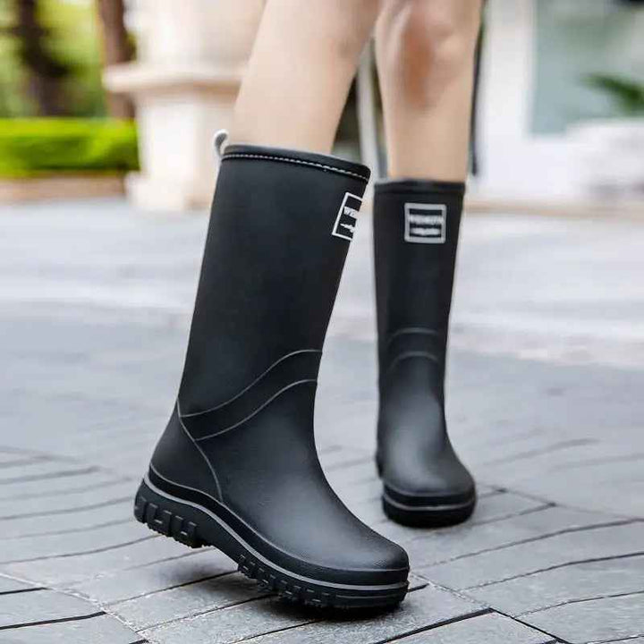 Bottes de Pluie Mi-Mollet Imperméables pour Femmes avec Doublure Douce – Confort et Sécurité 2