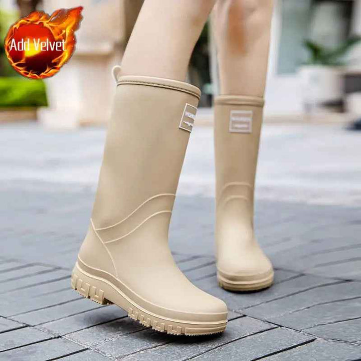 Bottes de Pluie Mi-Mollet Imperméables pour Femmes avec Doublure Douce – Confort et Sécurité 3
