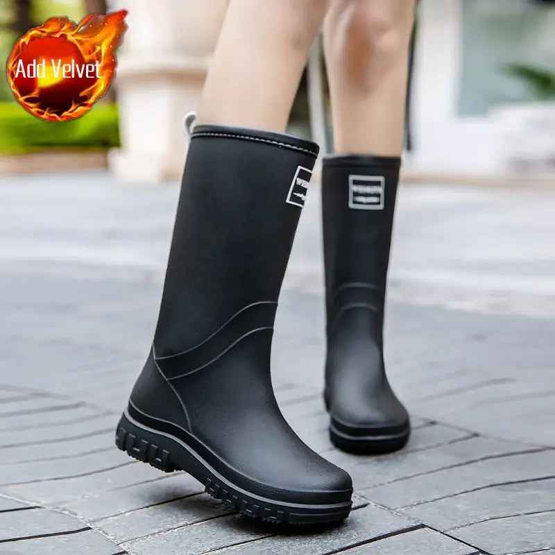 Bottes de Pluie Mi-Mollet Imperméables pour Femmes avec Doublure Douce – Confort et Sécurité 5