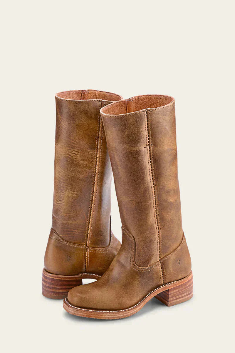 Bottes en Cuir Noires Femme avec Talon Bloc – Élégantes et Durables pour Hiver et Automne 0