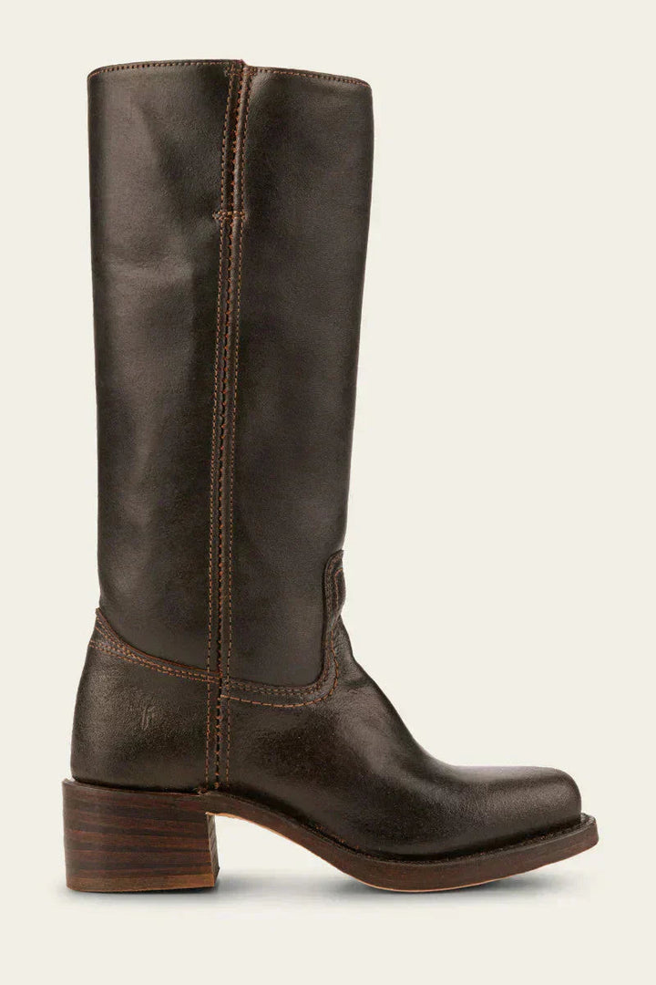 Bottes en Cuir Noires Femme avec Talon Bloc – Élégantes et Durables pour Hiver et Automne 5
