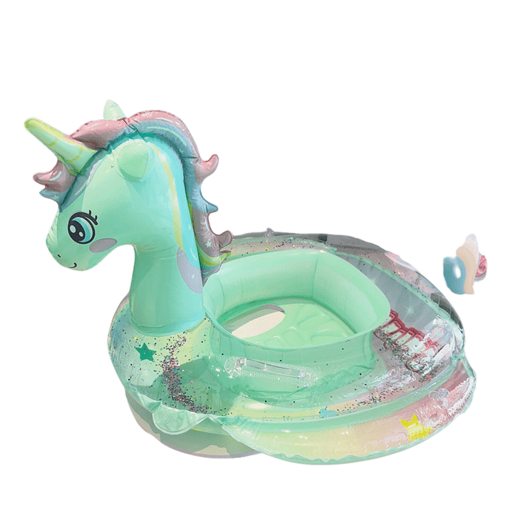Bouée Gonflable Licorne avec Paillettes – Bouée Piscine Adulte et Enfant en PVC Durable, Flottaison Confortable 3