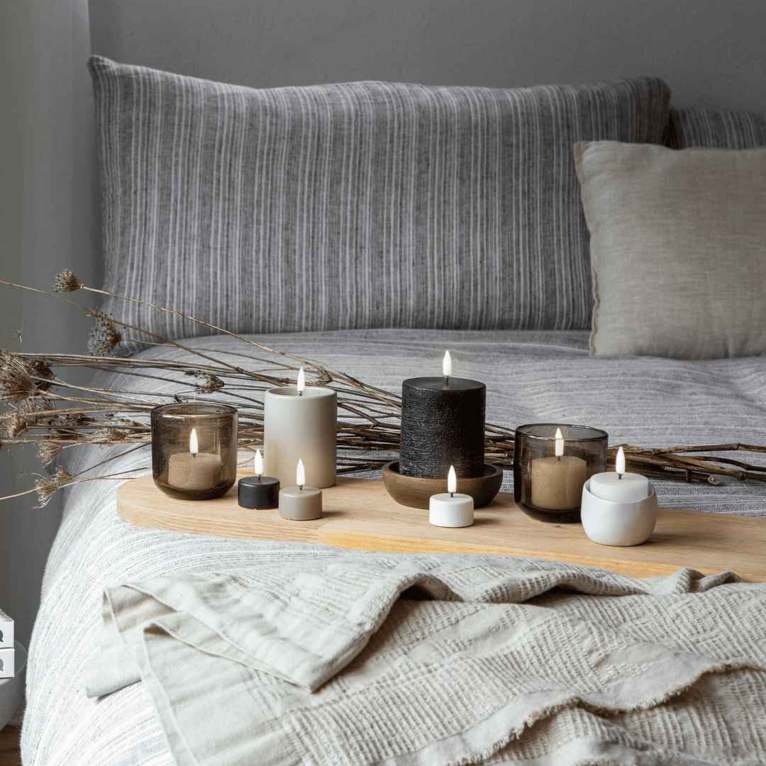 Bougies Chauffe-Plat LED en Cire Blanche avec Flamme 3D – Éclairage Sûr et Durable pour Ambiance Intérieure 3