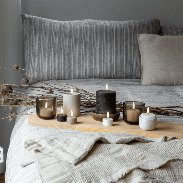 Bougies Chauffe-Plat LED en Cire Blanche avec Flamme 3D – Éclairage Sûr et Durable pour Ambiance Intérieure 3