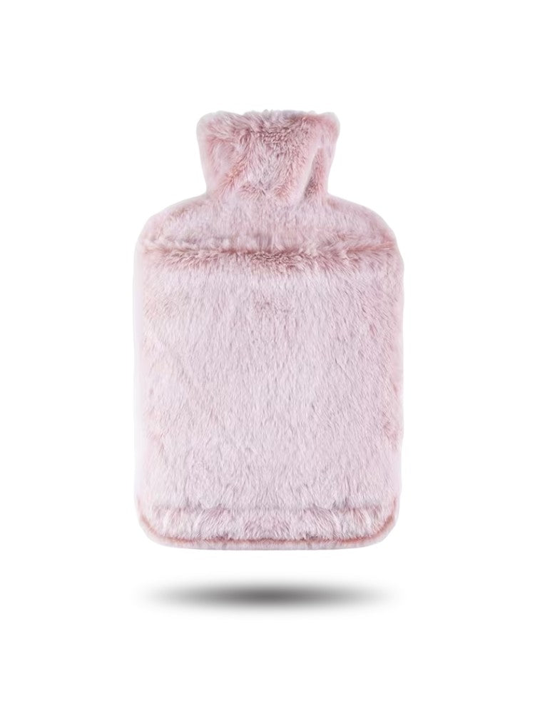 Bouillotte premium de 2 L avec housse en laine douce – Idéale pour la chaleur et la détente, sans danger pour les douleurs musculaires et dorsales 0