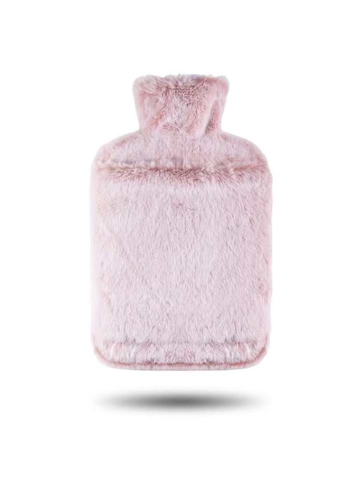 Bouillotte premium de 2 L avec housse en laine douce – Idéale pour la chaleur et la détente, sans danger pour les douleurs musculaires et dorsales 0