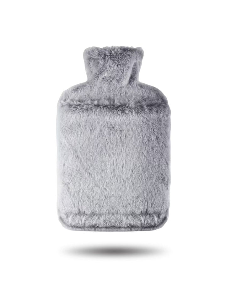 Bouillotte premium de 2 L avec housse en laine douce – Idéale pour la chaleur et la détente, sans danger pour les douleurs musculaires et dorsales 1