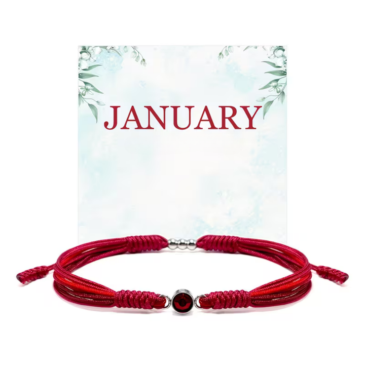 Bracelet Mothers Day Birthstone Adjustable String Gift