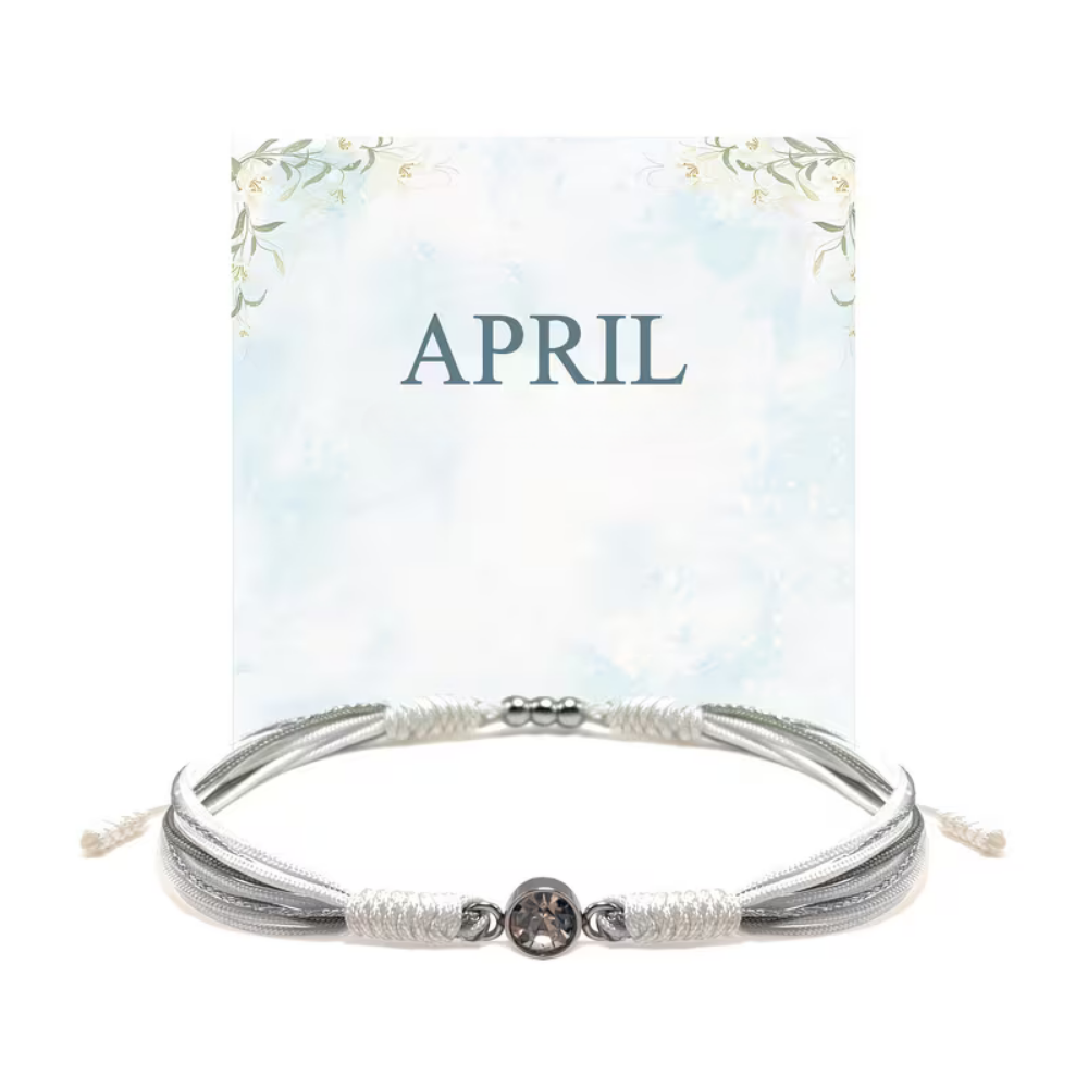 Bracelet Mothers Day Birthstone Adjustable String Gift