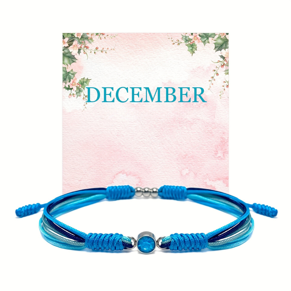 Bracelet Mothers Day Birthstone Adjustable String Gift