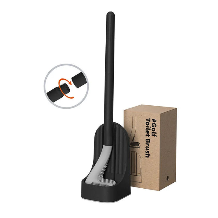 Brosse de Nettoyage Salle de Bain avec Poignée Amovible et Tête en Caoutchouc Souple - Outil Pratique pour Coins Difficiles 8