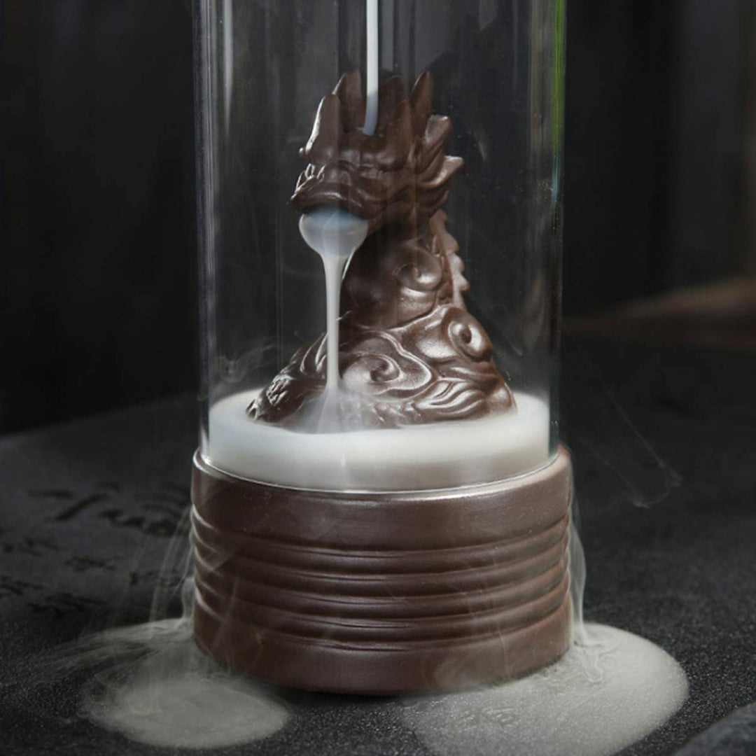 Brûleur d'Encens en Bois en Forme de Dragon - Décoration Mystique et Relaxante pour Méditation et Atmosphère Apaisante 3