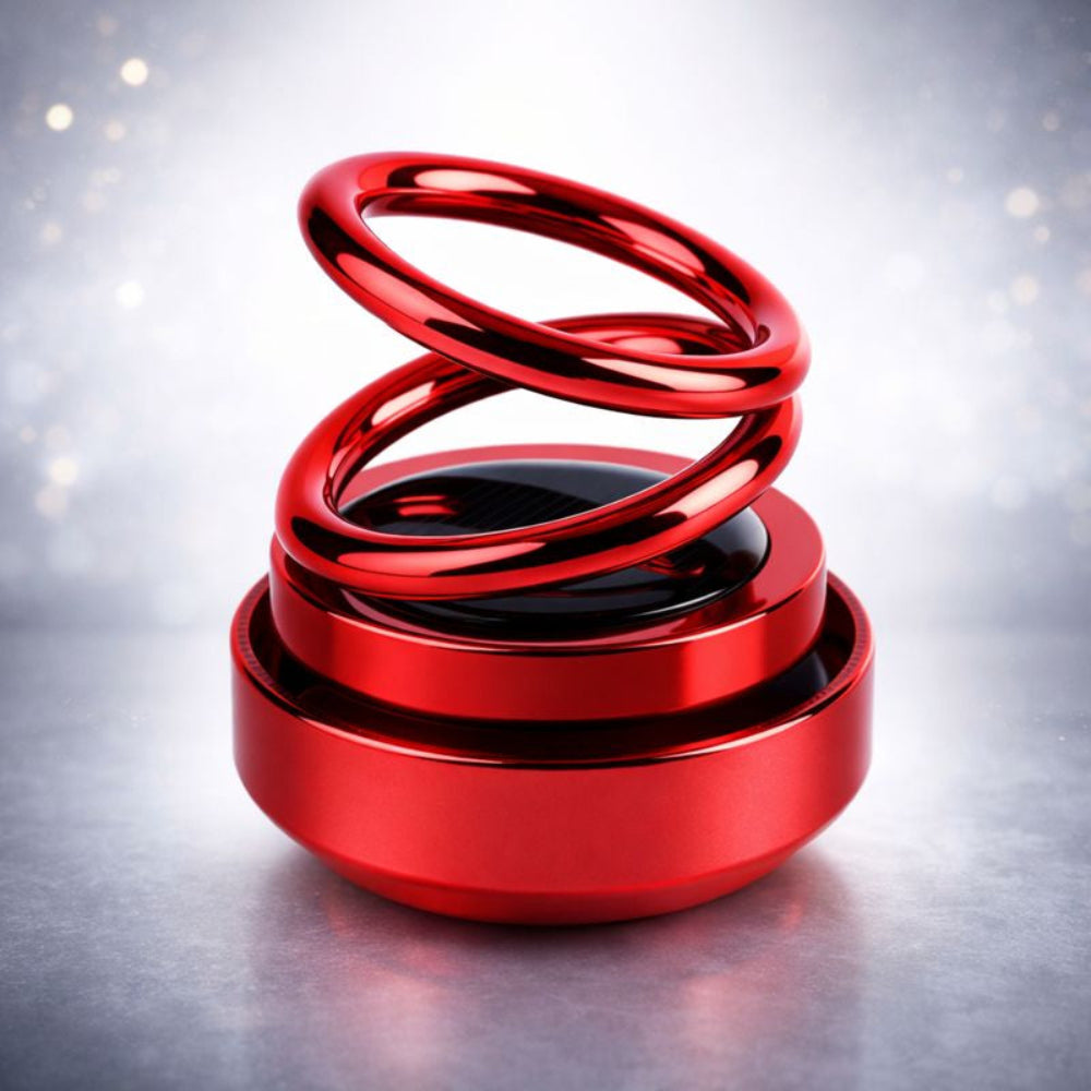 Car Air Freshener Solar Rotating Aromatherapy