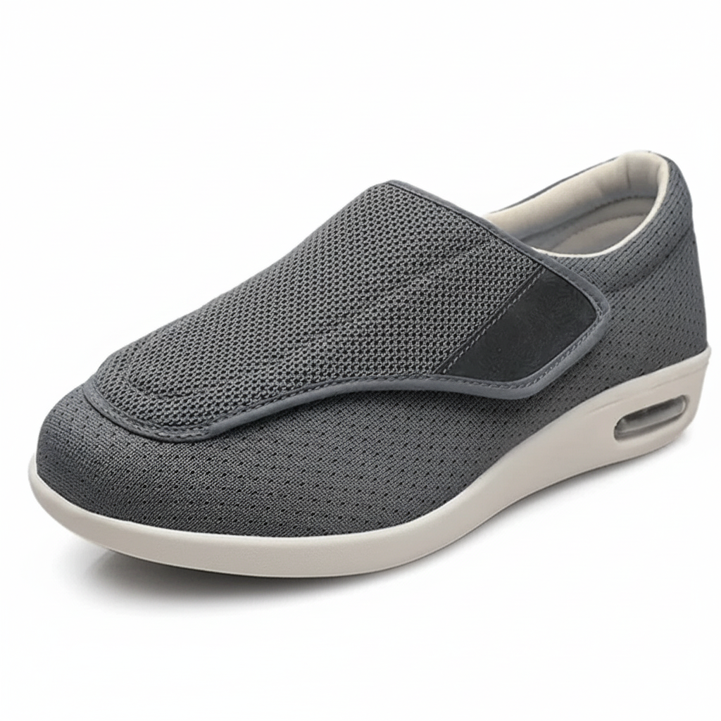 Wide Walking Shoes Mens Slip On Memory Foam Comfort Shoes