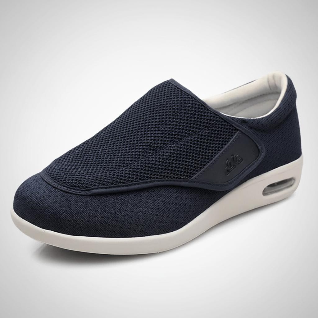 Wide Walking Shoes Mens Slip On Memory Foam Comfort Shoes