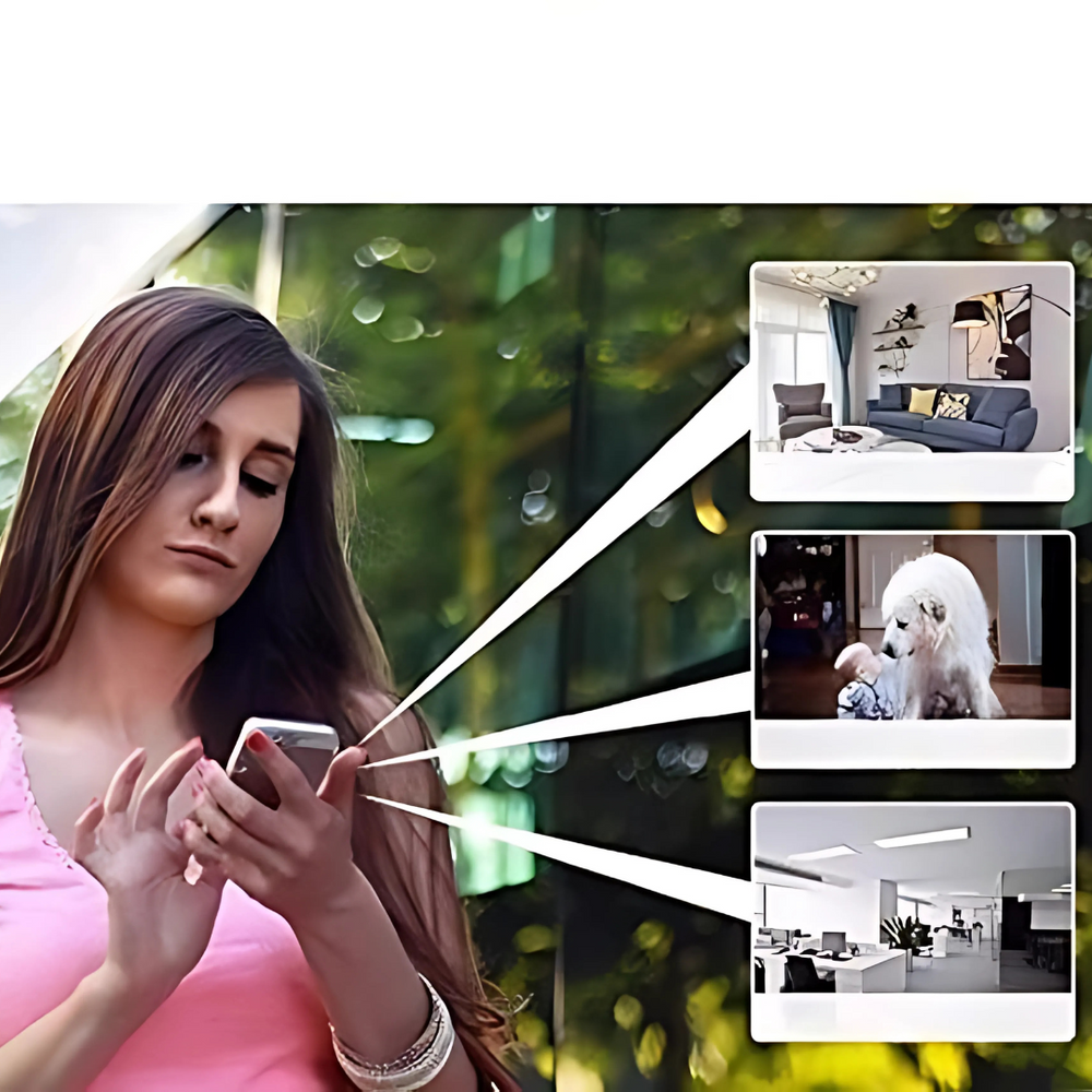 Caméra de Surveillance Sans Fil HD 1080P WiFi - Caméra de Sécurité Intérieure Connectée à Internet 1