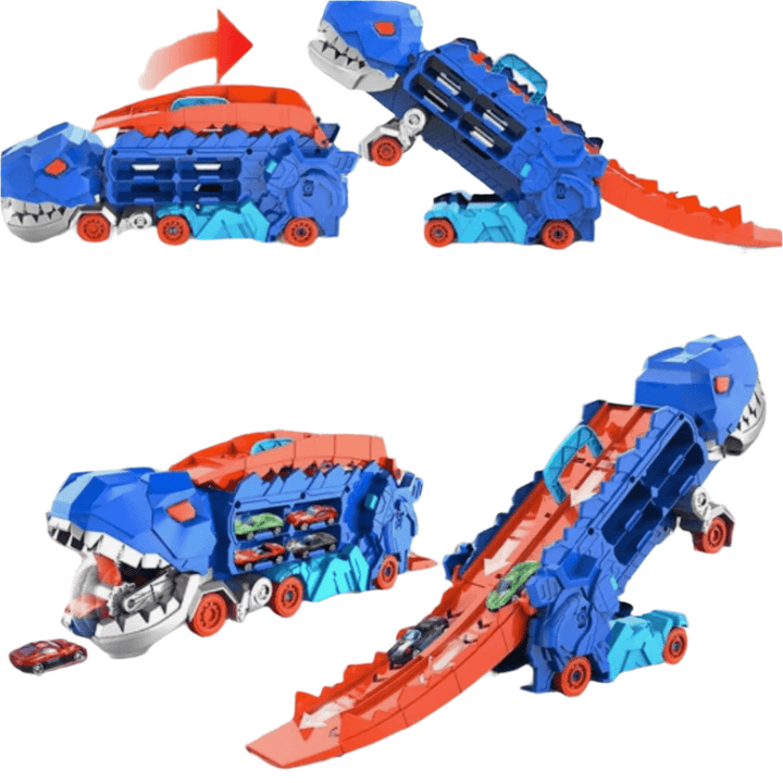 Camion Transformable Dino Adventure – Jouet Éducatif avec T-Rex Rugissant pour Créativité et Aventures Enfant 4
