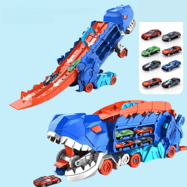 Camion Transformable Dino Adventure – Jouet Éducatif avec T-Rex Rugissant pour Créativité et Aventures Enfant 5