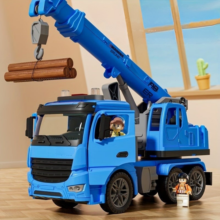 Camion de Construction avec Grue Mobile et Effets Sonores – Jouet Éducatif en Plastique ABS pour Enfants de Plus de 3 Ans 2